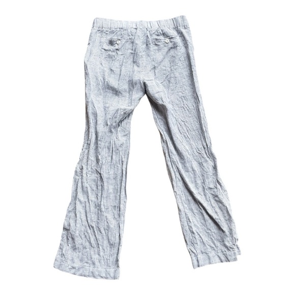 Athleta Pinstripe Linen Pants - Picture 3 of 7